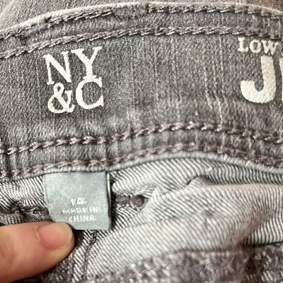 NY&C Low-Rise Jeggings in Gray Size 14 - Picture 7 of 8